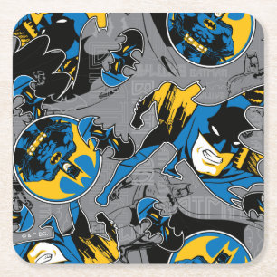 Batman Full Throttle Toss Patroon Kartonnen Onderzetters
