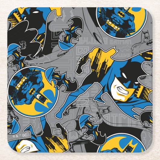 Batman Full Throttle Toss Patroon Kartonnen Onderzetters (Voorkant)