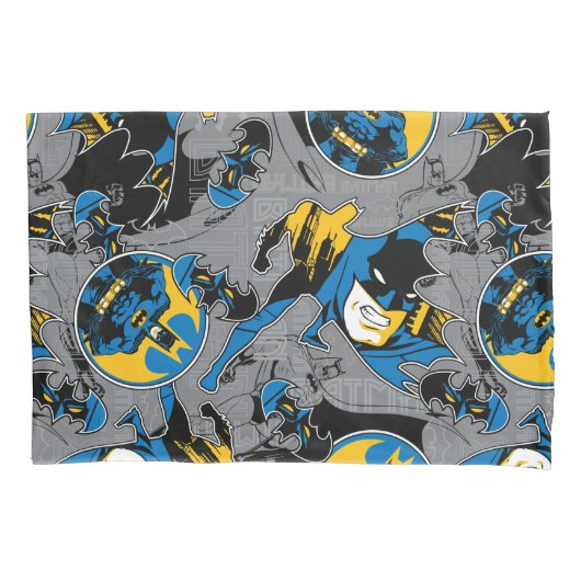 Batman Full Throttle Toss Patroon Kussensloop (Voorkant)