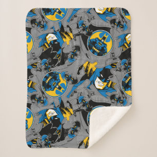 Batman Full Throttle Toss Patroon Sherpa Deken