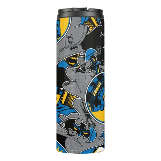 Batman Full Throttle Toss Patroon Thermosbeker (Achterkant)