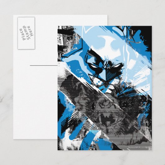 Batman Future Cityscape Montage Briefkaart (Voorkant / Achterkant)