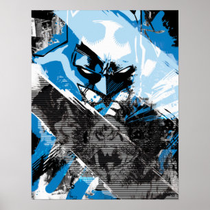 Batman Future Cityscape Montage Poster