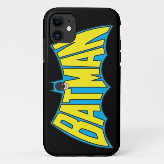 Batman |  Geel Blauwe Logo Case-Mate iPhone Case (Achterkant)