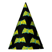 Batman |  Geel Blauwe Logo Feesthoedjes (Voorkant)
