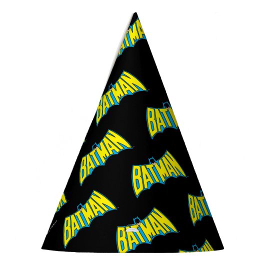 Batman |  Geel Blauwe Logo Feesthoedjes (Links)