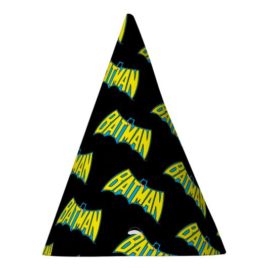 Batman |  Geel Blauwe Logo Feesthoedjes (Rechts)