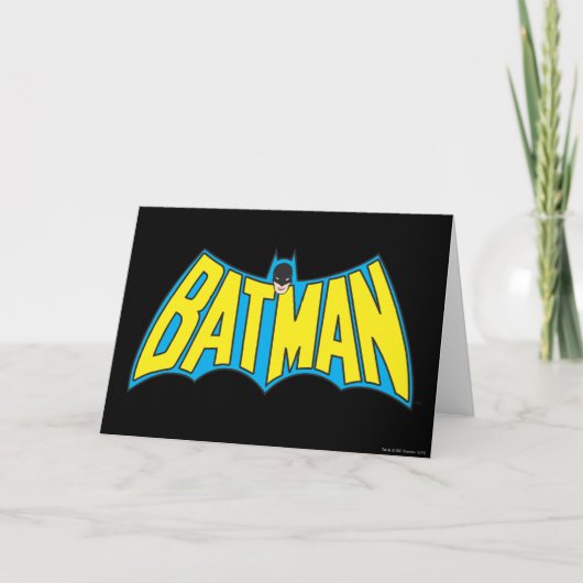 Batman |  Geel Blauwe Logo Kaart (Voorkant)