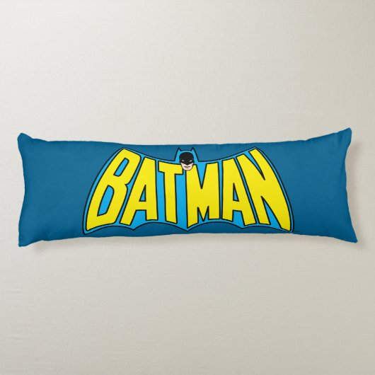 Batman |  Geel Blauwe Logo Lichaamskussen (Achterkant)