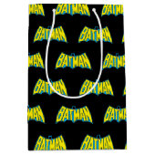 Batman | Geel Blauwe Logo Medium Cadeauzakje (Voorkant)