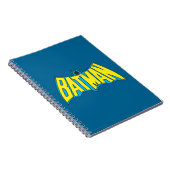 Batman |  Geel Blauwe Logo Notitieboek (Rechterzijde)