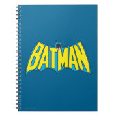 Batman |  Geel Blauwe Logo Notitieboek (Voorkant)