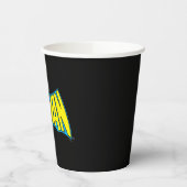Batman |  Geel Blauwe Logo Papieren Bekers (Links)