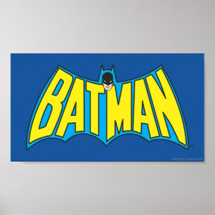 Batman    Geel Blauwe Logo Poster