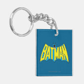 Batman |  Geel Blauwe Logo Sleutelhanger (Voorkant Links)