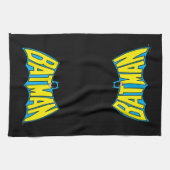 Batman | Geel Blauwe Logo Theedoek (Horizontaal)