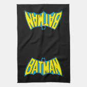Batman | Geel Blauwe Logo Theedoek (Verticaal)