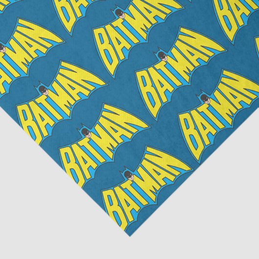 Batman | Geel Blauwe Logo Tissuepapier (Detail)
