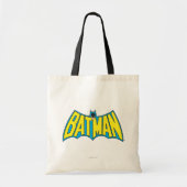 Batman |  Geel Blauwe Logo Tote Bag (Voorkant)