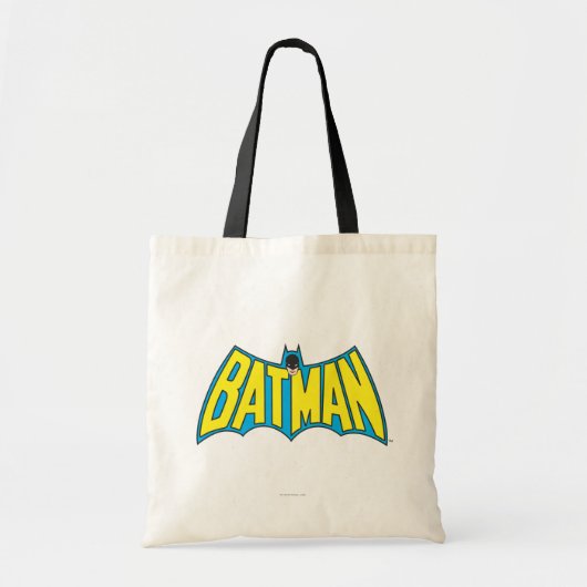 Batman | Geel Blauwe Logo Tote Bag (Voorkant)