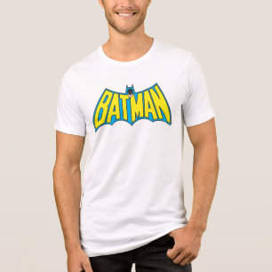 Batman    Geel Blauwe Logo Tri-Blend Shirt