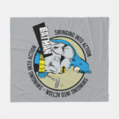 Batman Golfing - Ingrijpen Fleece Deken (Voorkant (Horizontaal))