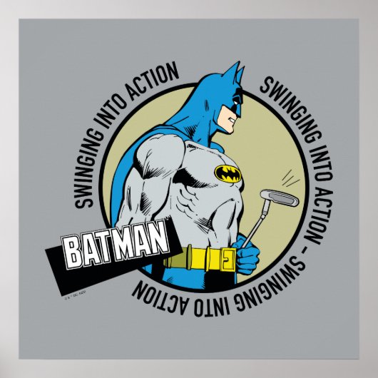 Batman Golfing - Ingrijpen Poster (Voorkant)