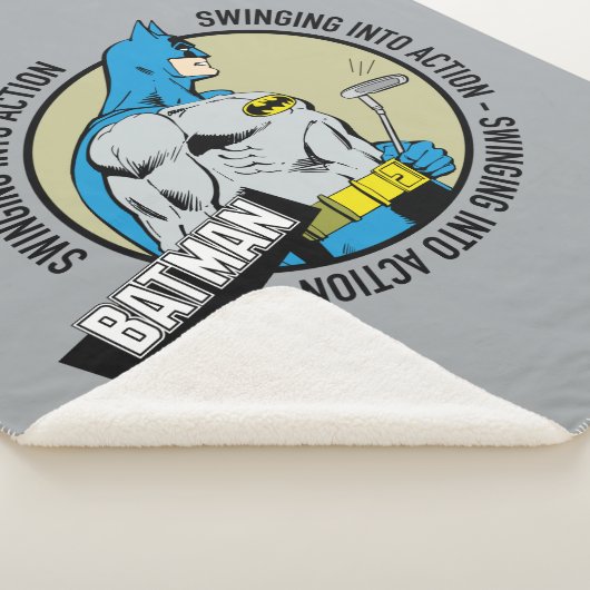 Batman Golfing - Ingrijpen Sherpa Deken (3/4)