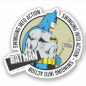 Batman Golfing - Ingrijpen Sticker (Voorkant)