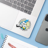 Batman Golfing - Ingrijpen Sticker (Laptop met iPhone)