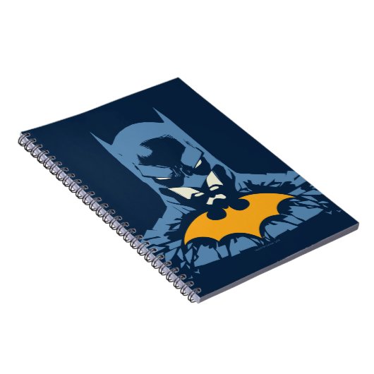 Batman gooide de buis door met gouden Logo Notitieboek (Rechterzijde)