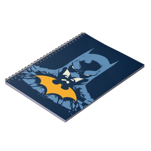 Batman gooide de buis door met gouden Logo Notitieboek (Linkerzijde)