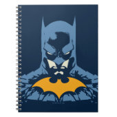 Batman gooide de buis door met gouden Logo Notitieboek (Voorkant)