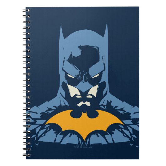 Batman gooide de buis door met gouden Logo Notitieboek (Voorkant)
