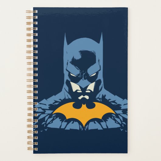 Batman gooide de buis door met gouden Logo Planner (Voorkant)