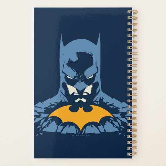 Batman gooide de buis door met gouden Logo Planner (Achterkant)