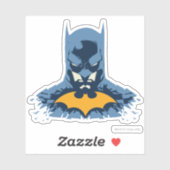 Batman gooide de buis door met gouden Logo Sticker (Vel)