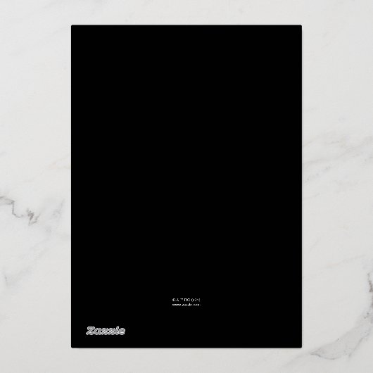 Batman - Gotham City | Aanbesteding op zondag Folie Uitnodiging (Achterkant)