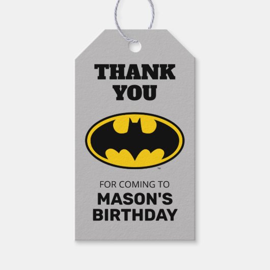 Batman - Gotham City Bedankt Favor Cadeaulabel (Voorkant)