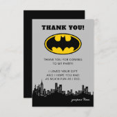 Batman Gotham City | Geboortdag Dank u wel Bedankkaart (Voorkant / Achterkant)