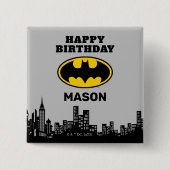 Batman - Gotham City | Geboortedag Vierkante Button 5,1 Cm (Voorkant)