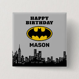 Batman - Gotham City | Geboortedag Vierkante Button 5,1 Cm