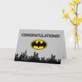 Batman - Gotham City | Gefeliciteerd Kaart (Gele Bloem)