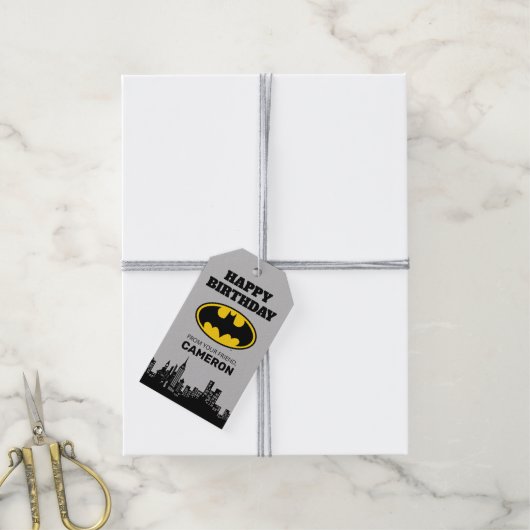 Batman - Gotham City Gefeliciteerd Van Cadeaulabel (Met Touw)