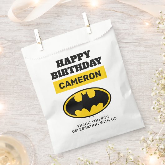 Batman | Gotham City Happy Birthday Bedankzakje (Geknipt)