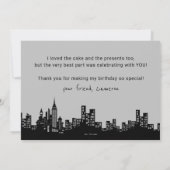 Batman Gotham City | Hartelijk dank voor je verjaa Bedankkaart (Achterkant)