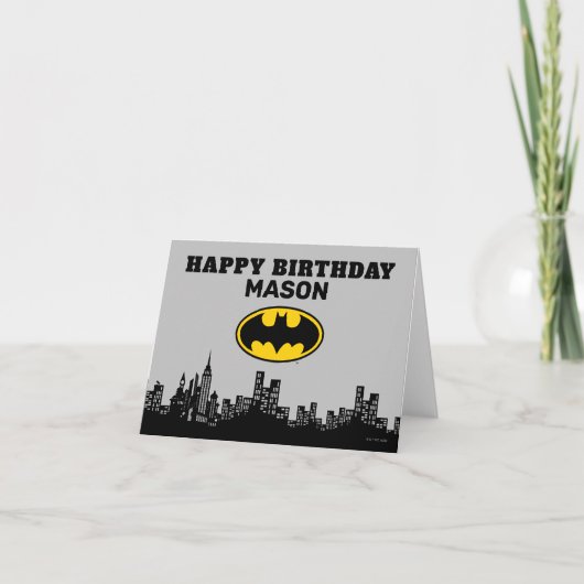 Batman Gotham City | Kinder gelukkige verjaardag Kaart (Voorkant)