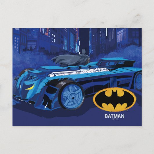 Batman Gotham City Night Patrol Briefkaart (Voorkant)