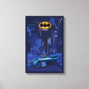 Batman Gotham City Night Patrol Canvas Afdruk