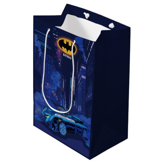 Batman Gotham City Night Patrol Medium Cadeauzakje (Voorkant Gekanteld)